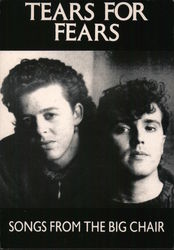 Tears for Fears "Songs From The Big Chair" concert ad Postcard