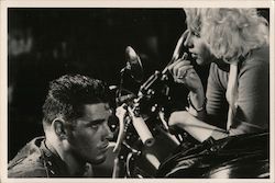 'Sportster Debbie' & 'Hurley' in Breakdown Postcard
