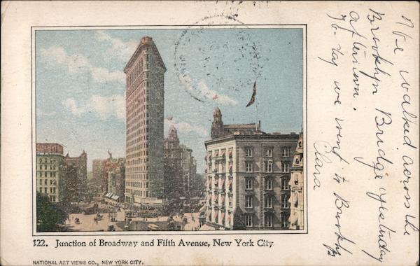 Flatiron Building, Junction of Broadway and Fifth Avenue New York City