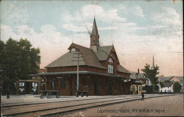NY NH & H Depot Leominster Massachusetts