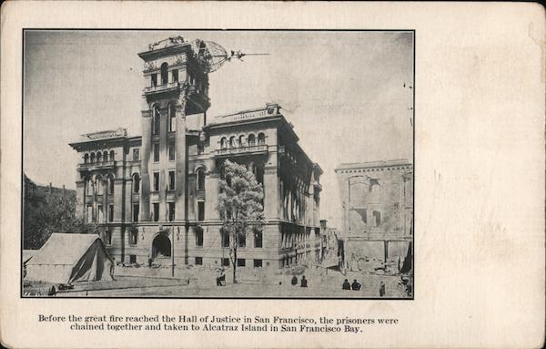 Hall of Justice before the great fire San Francisco California
