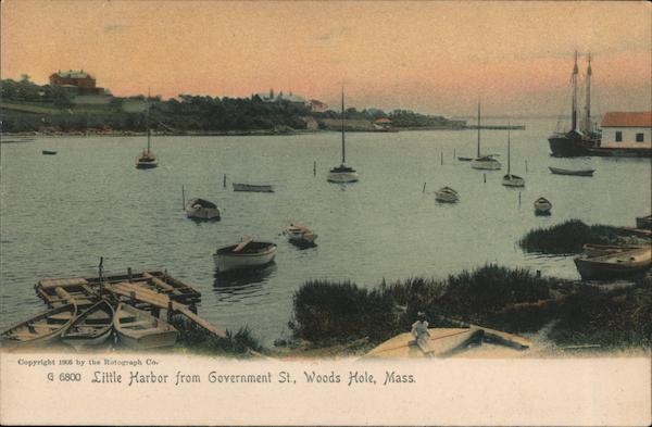 Little Harbor from Government St. Woods Hole Massachusetts