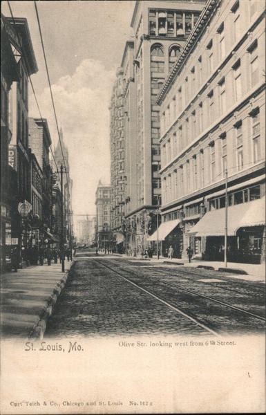 Olive St. looking west from 6th Street St. Louis Missouri