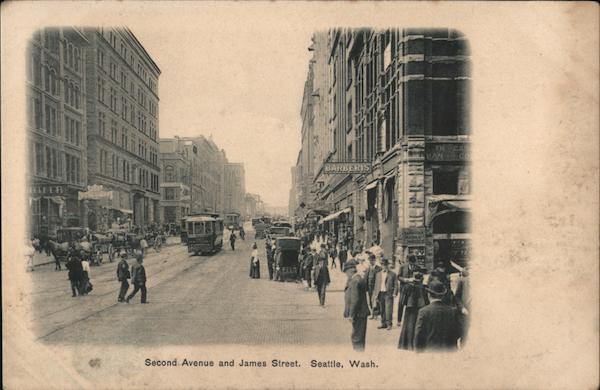 2nd Ave and James Street Seattle Washington