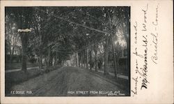 High Street from Bellvue Ave Postcard