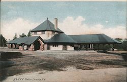 B&MRR Railroad Station Laconia, NH Postcard Postcard Postcard