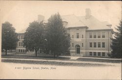 Bigelow School Newton, MA Postcard Postcard Postcard