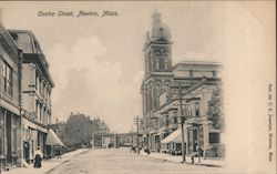 Centre Street Newton, MA Postcard Postcard Postcard