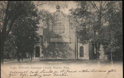 Methodist Episcopal Church Newton, MA Postcard Postcard Postcard