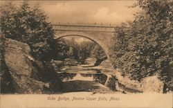 Echo Bridge, Newton Upper Falls Postcard