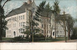 Newton High School Newtonville, MA Postcard Postcard Postcard