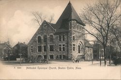 Methodist Episcopal Church Newton Centre, MA Postcard Postcard Postcard