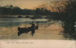 Western Bridge Auburndale, MA Postcard Postcard Postcard