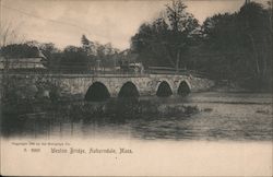 Weston Bridge Auburndale, MA Postcard Postcard Postcard