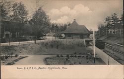 Depot, B & A Railroad Postcard