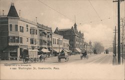 Washington Street Newtonville, MA Postcard Postcard Postcard