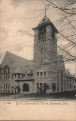 Central Congregational Church Newtonville, MA Postcard Postcard Postcard