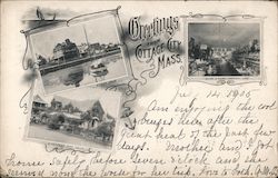 Greetings from Cottage City Mass Postcard