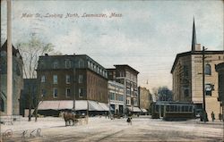 Main St. Looking North Postcard