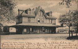 Central R.R. Station Postcard