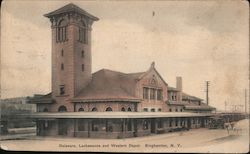 Delaware, Lackawanna and Western Depot Binghamton, NY Postcard Postcard Postcard