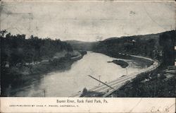 Beaver River, Rock Point Park Pennsylvania Postcard Postcard Postcard