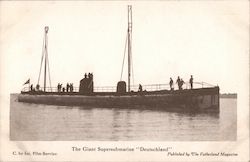 The Giant Supersubmarine Deutschland Postcard
