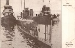 Submarine "Deutschland" Postcard