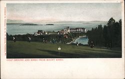 Golf Ground and Kineo House from Mount Kineo Maine Postcard Postcard Postcard
