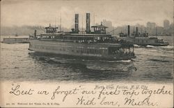 North River Ferries Postcard