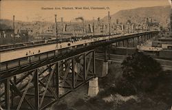 Harrison Ave Viaduct, West End Cincinnati, OH Postcard Postcard Postcard