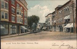 North Main Street Attleboro, MA Postcard Postcard Postcard