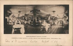 Restaurant (Eighth Floor) Carson Pirie Scott & Co, State and Madison Sts. Postcard