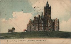 Crouse College and Holden Observatory Syracuse, NY Postcard Postcard Postcard
