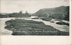 Islands from Main Street Bridge Salamanca, NY Postcard Postcard Postcard