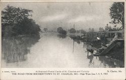 The road from Bocherttown to St. Charles Mo. Postcard