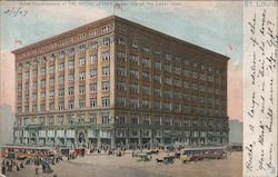 Retail Establishment of The Grand Leader, Former Site of the Lindell Hotel Postcard