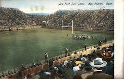 Yale Foot Ball Game New Haven, CT Postcard Postcard Postcard