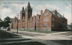 High School Hartford, CT Postcard Postcard Postcard