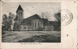 First Baptist Church Postcard