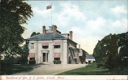 Residence of General B.F.Butler Lowell, MA C G Prince and Son Postcard Postcard Postcard