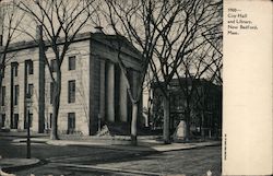 City Hall and Library New Bedford, MA Postcard Postcard Postcard