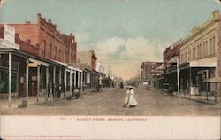 Market Street Redding, CA Postcard Postcard Postcard