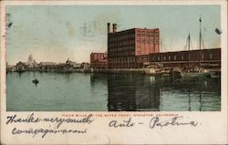 Flour Mills on the Water Front Stockton, CA Postcard Postcard Postcard