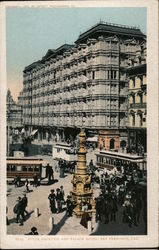 Lotta Fountain and Palace Hotel Postcard