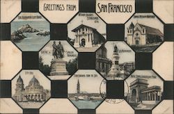 Greetings from San Francisco California Postcard Postcard Postcard