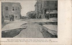 The Great Earthquake and Fire, 1906 San Francisco, CA Postcard Postcard Postcard