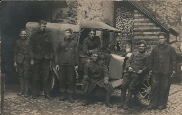 Soldiers With A Truck World War I