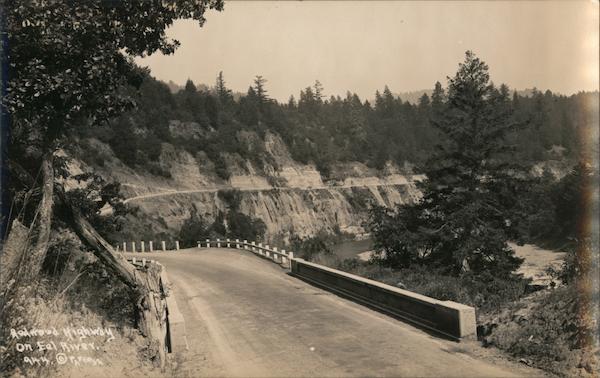 Redwood Highway on Eel River California