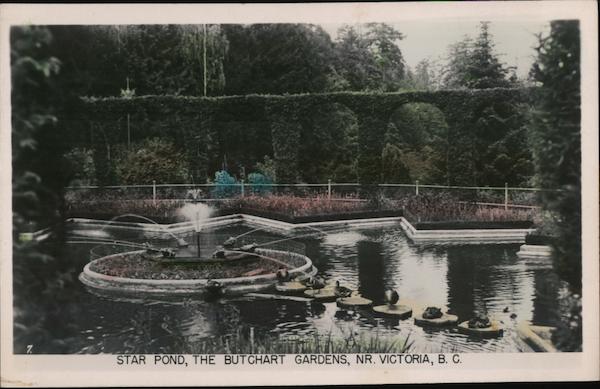 Star Pond, the Butchart Gardens Victoria BC Canada
